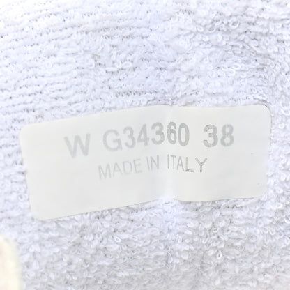 Chanel Suede Calfskin Fabric CC Sneakers 38 White 7 of 11