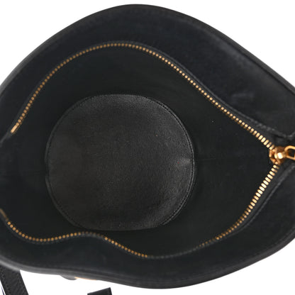 Celine Calfskin Crecy Bucket Bag Black 5 of 10