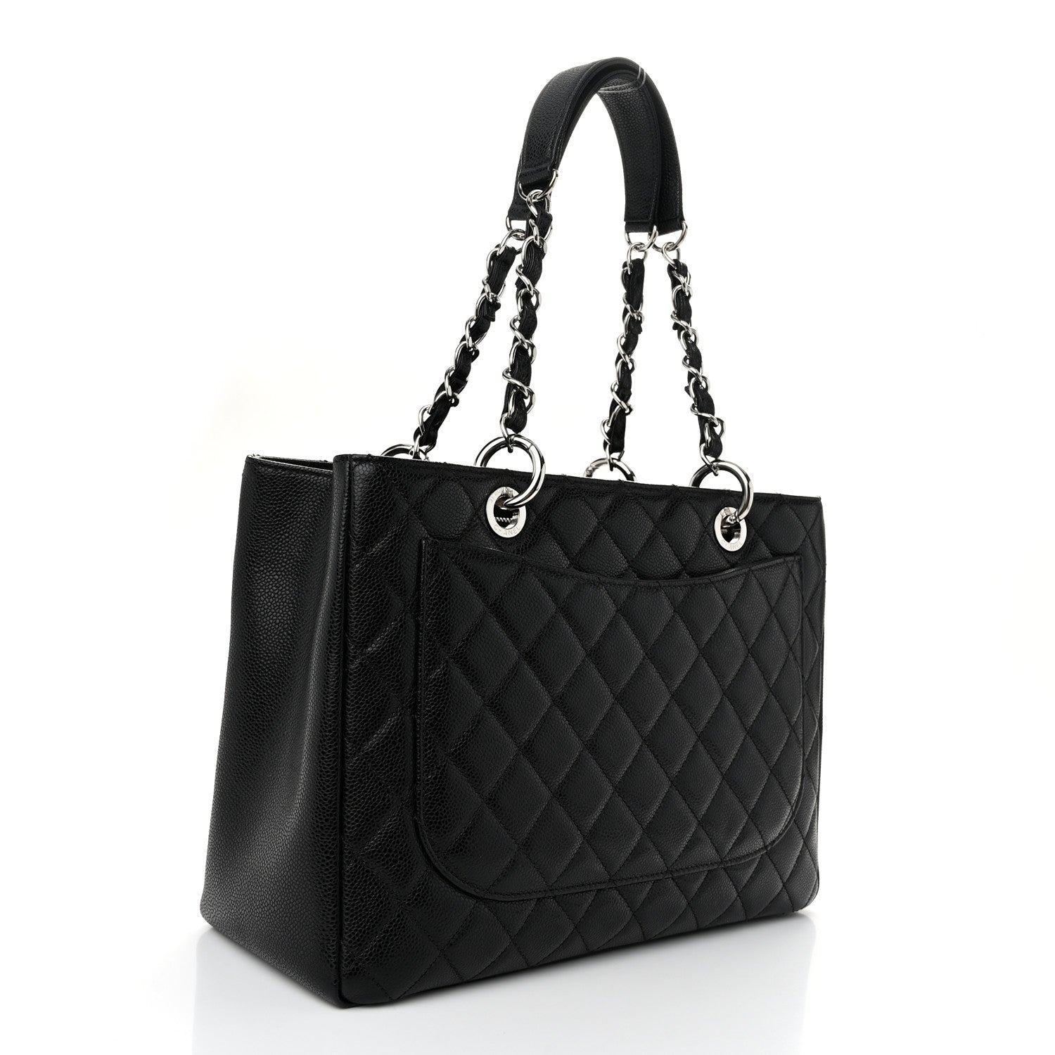 Chanel Caviar Quilted Grand Shopping Tote GST Black 3 of 12