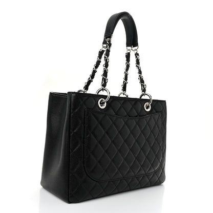 Chanel Caviar Quilted Grand Shopping Tote GST Black 3 of 12