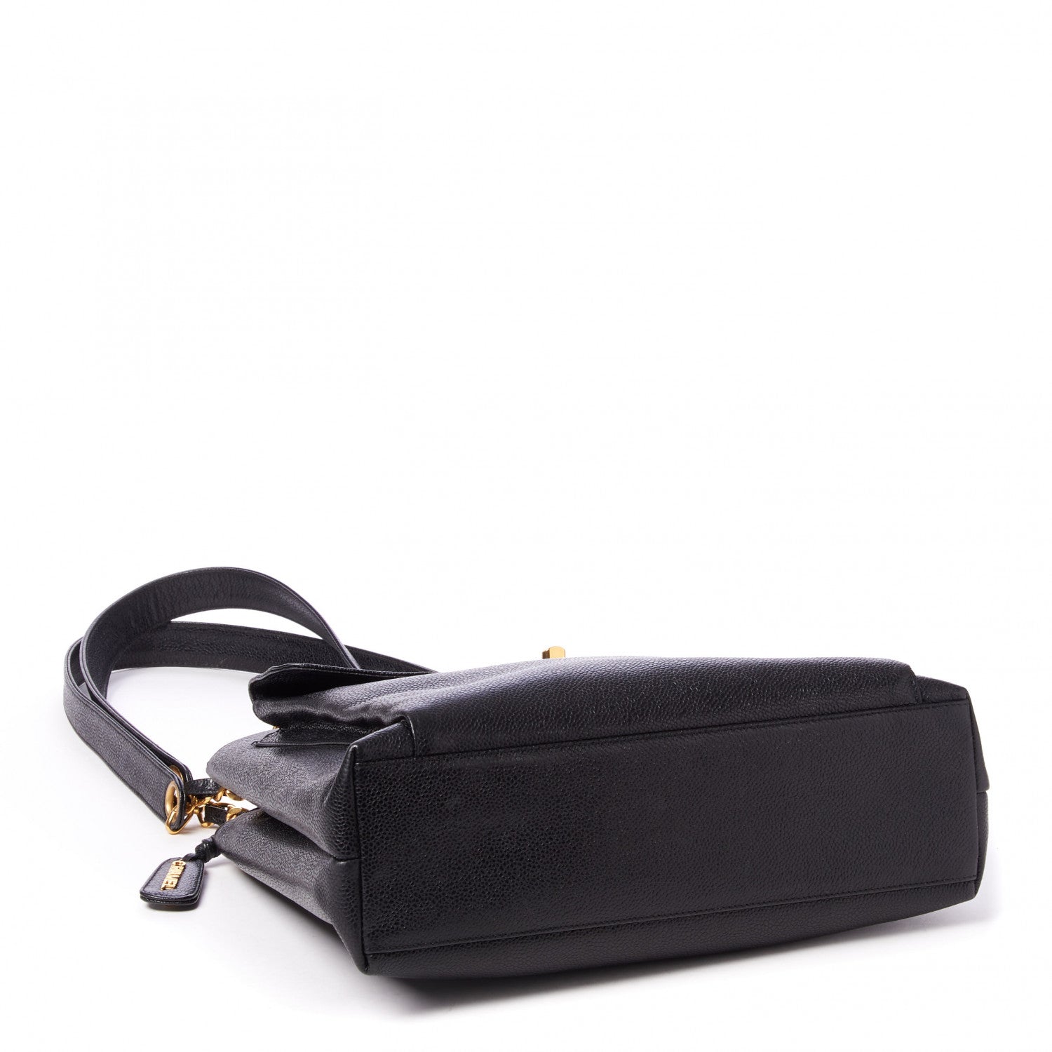 Chanel Caviar Flap Shoulder Bag Black 3 of 8