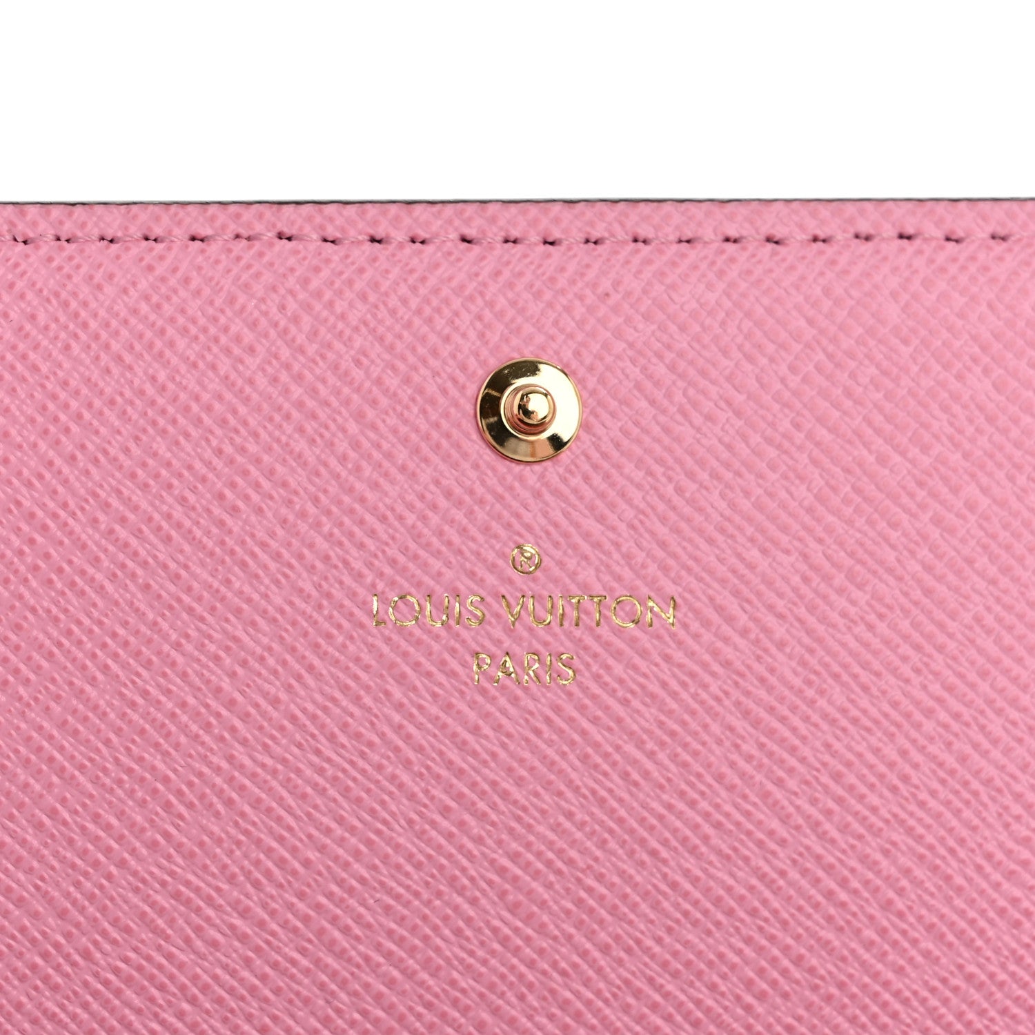 Louis Vuitton Damier Ebene 2022 Christmas Animation Paris Sarah Wallet Pink 6 of 7