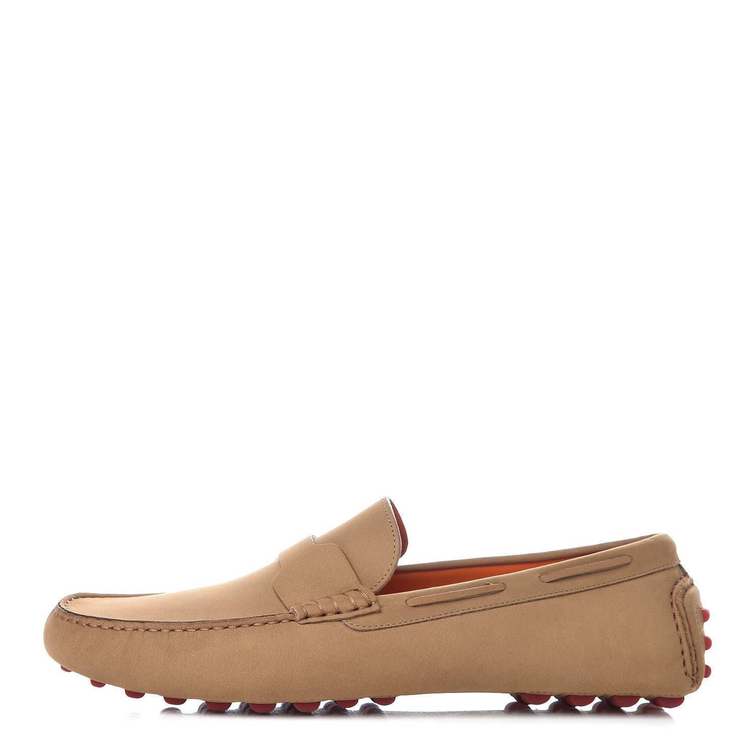 Hermes Nubuck Oscar Loafers 44 Beige Corde 1 of 8