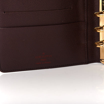 Louis Vuitton Damier Ebene Medium Ring Agenda Cover 6 of 7