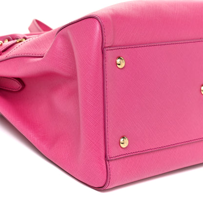 Salvatore Ferragamo Printed Calfskin Beky Tote Pink 8 of 14