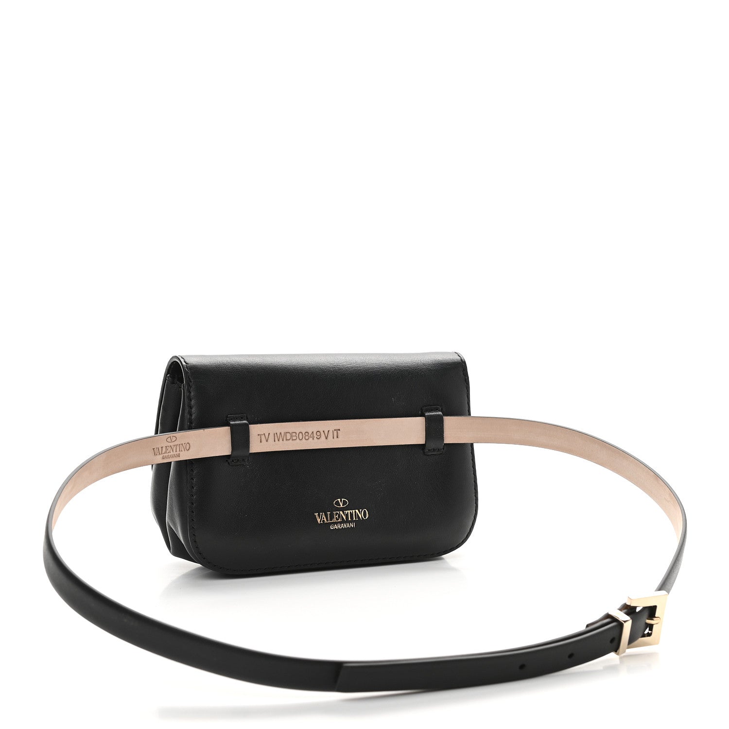 Valentino Garavani Vitello Small Belt Bag Black 2 of 9