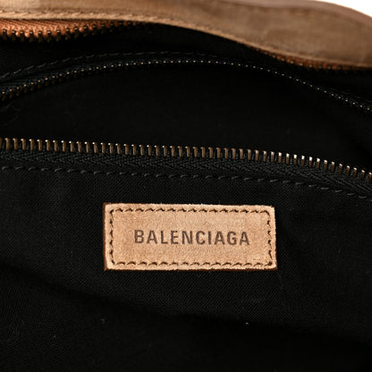 Balenciaga Waxed Suede Calfskin Classic Hardware Medium Le City Camel 6 of 10