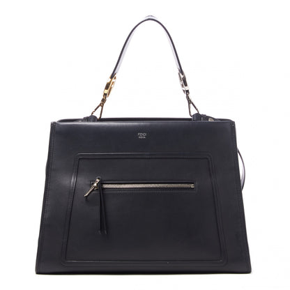 Fendi Vitello Century Opaco F is Fendi Regular Runaway Satchel Black 1 of 7