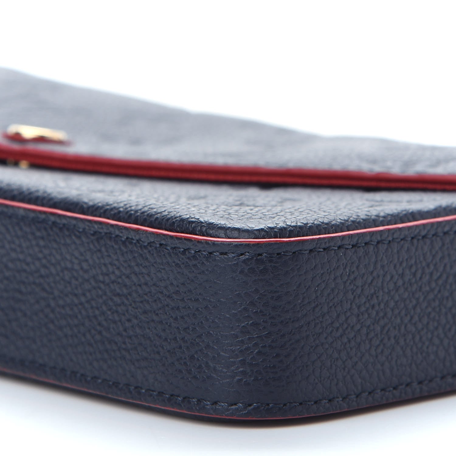 Louis Vuitton Empreinte Pochette Felicie Chain Wallet Marine Rouge 10 of 10