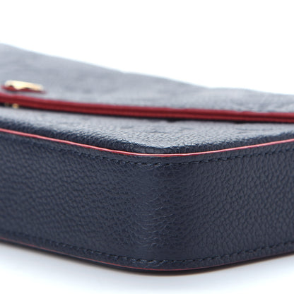 Louis Vuitton Empreinte Pochette Felicie Chain Wallet Marine Rouge 10 of 10