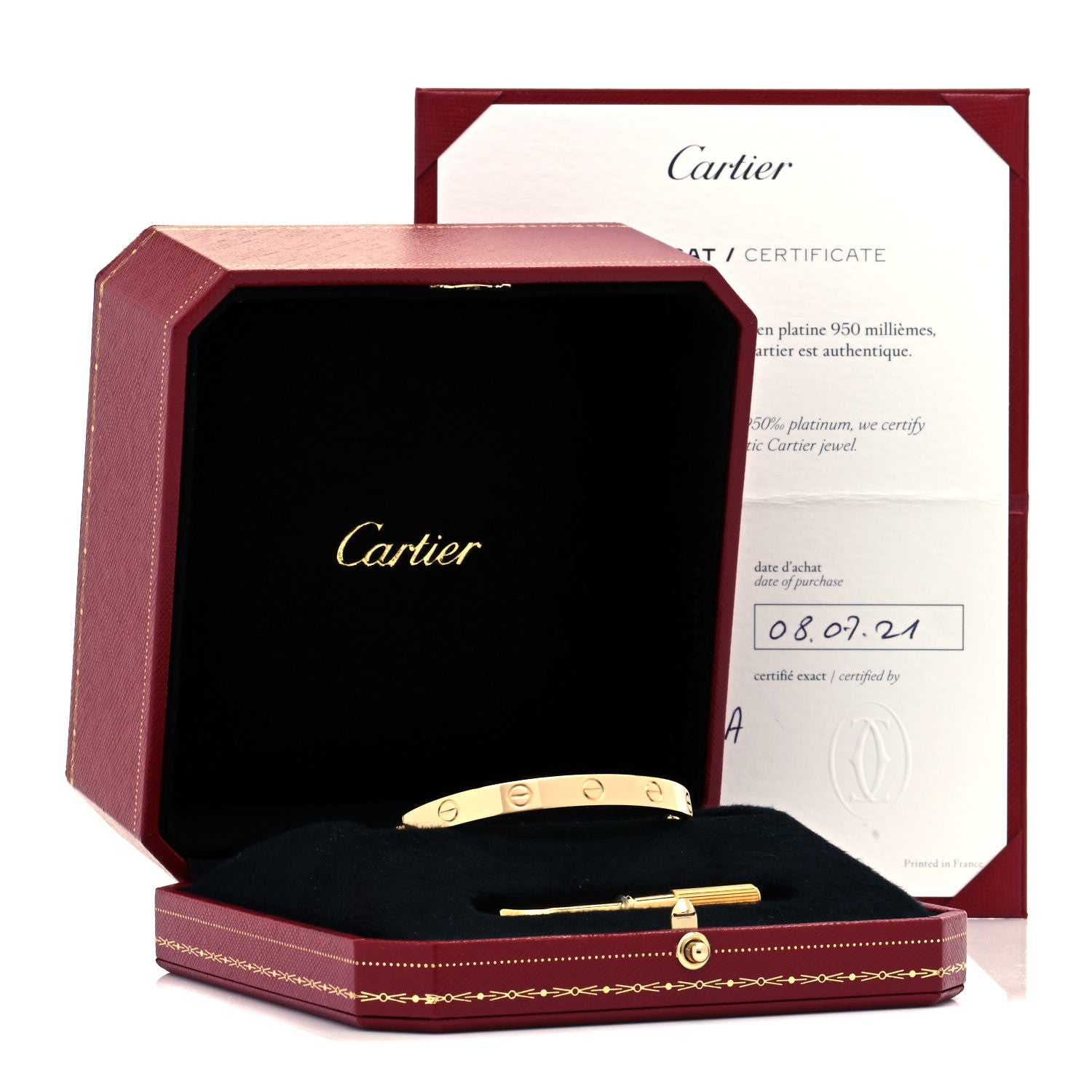 Cartier 18K Yellow Gold LOVE Bracelet 16 5 of 5