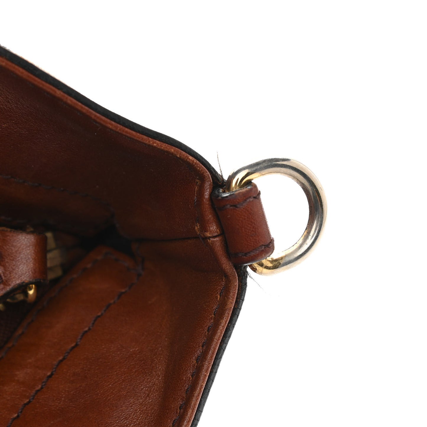 House Check Tote Dark Tan