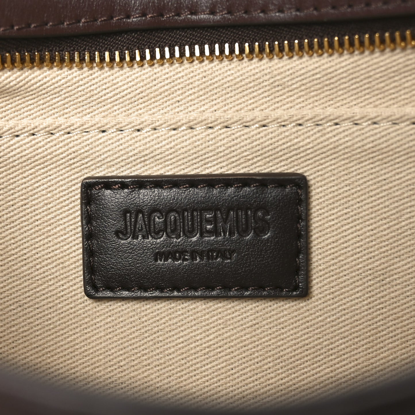 Smooth Calfskin Le Bisou Perle Medium Brown