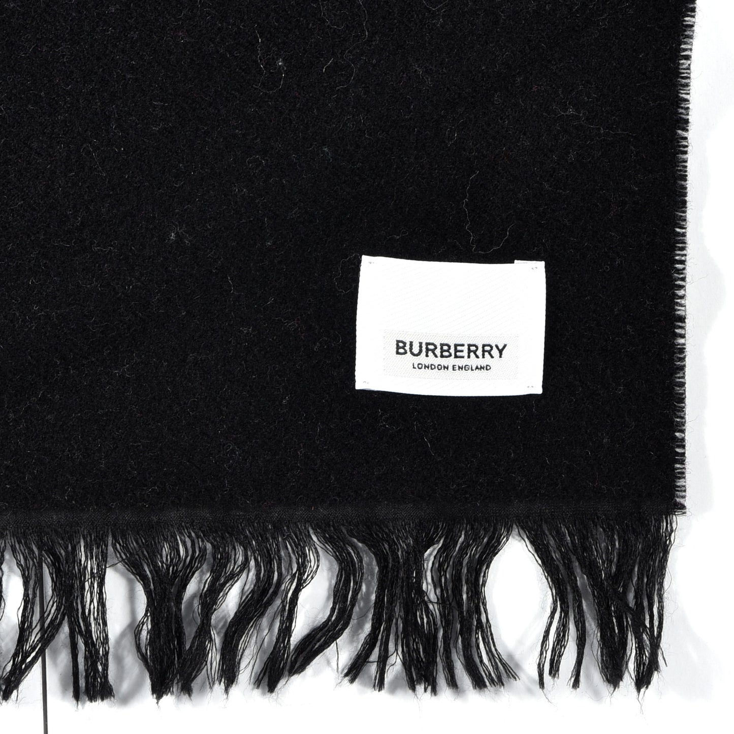 Wool Silk Jacquard Logo Scarf Cedar Green