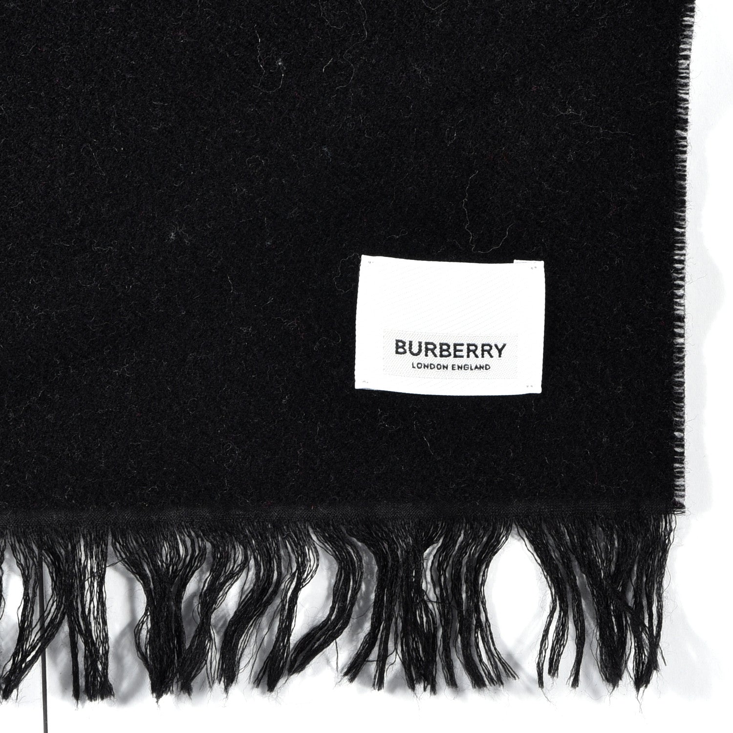 Burberry Wool Silk Jacquard Logo Scarf Cedar Green 4 of 4