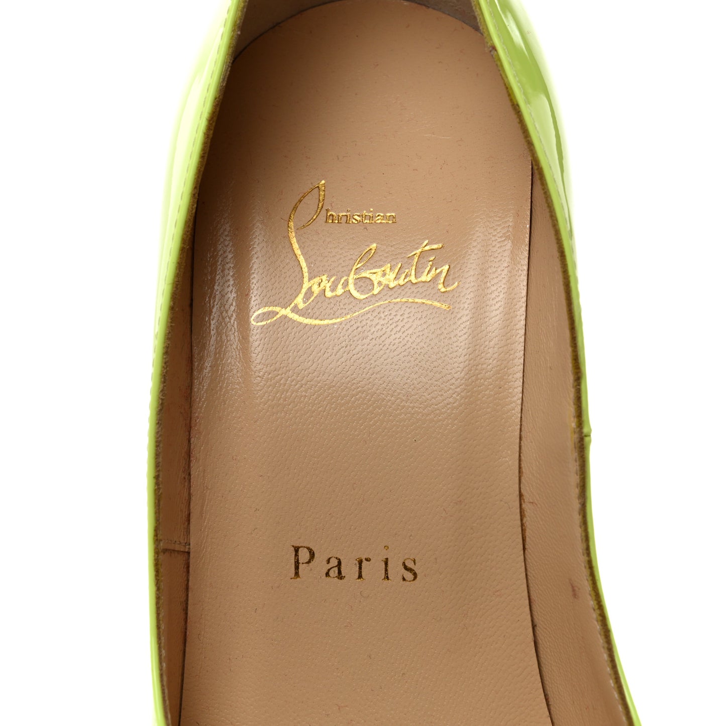 Patent Lady Peep 150 Pumps 36 Fluo Yellow