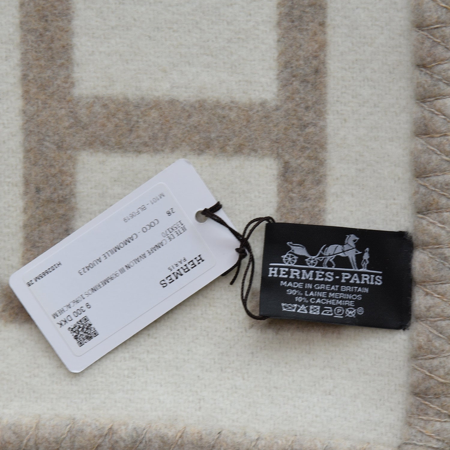 Hermes Wool Cashmere Avalon III Blanket Coco Camomille 3 of 4