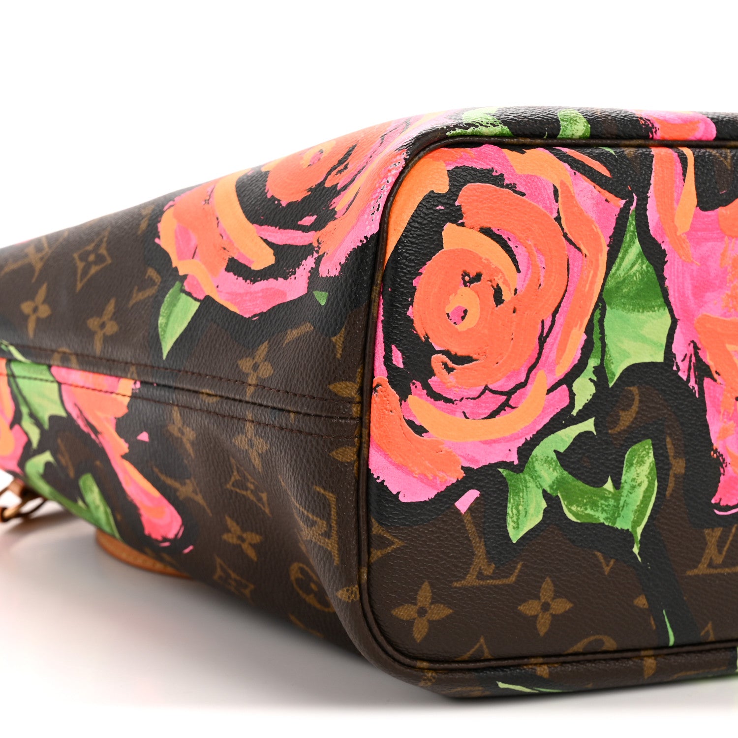 Louis Vuitton Monogram Roses Neverfull MM 8 of 13