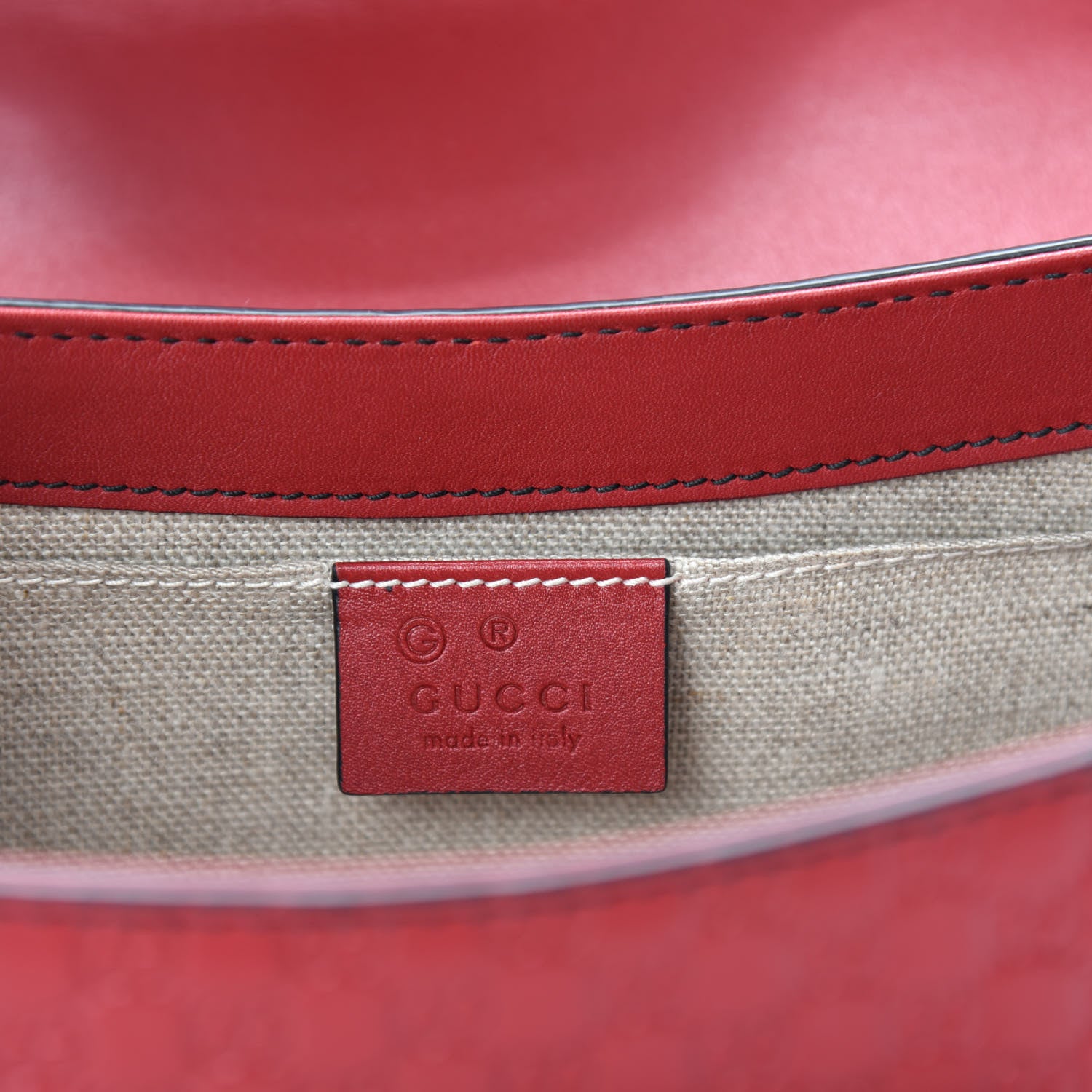 Gucci Microguccissima Medium Emily Chain Shoulder Bag Red 8 of 10