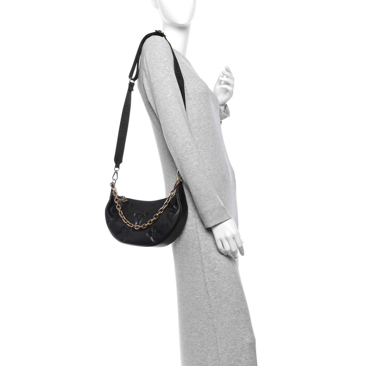 Louis Vuitton Calfskin Bubblegram Over The Moon Black 2 of 10