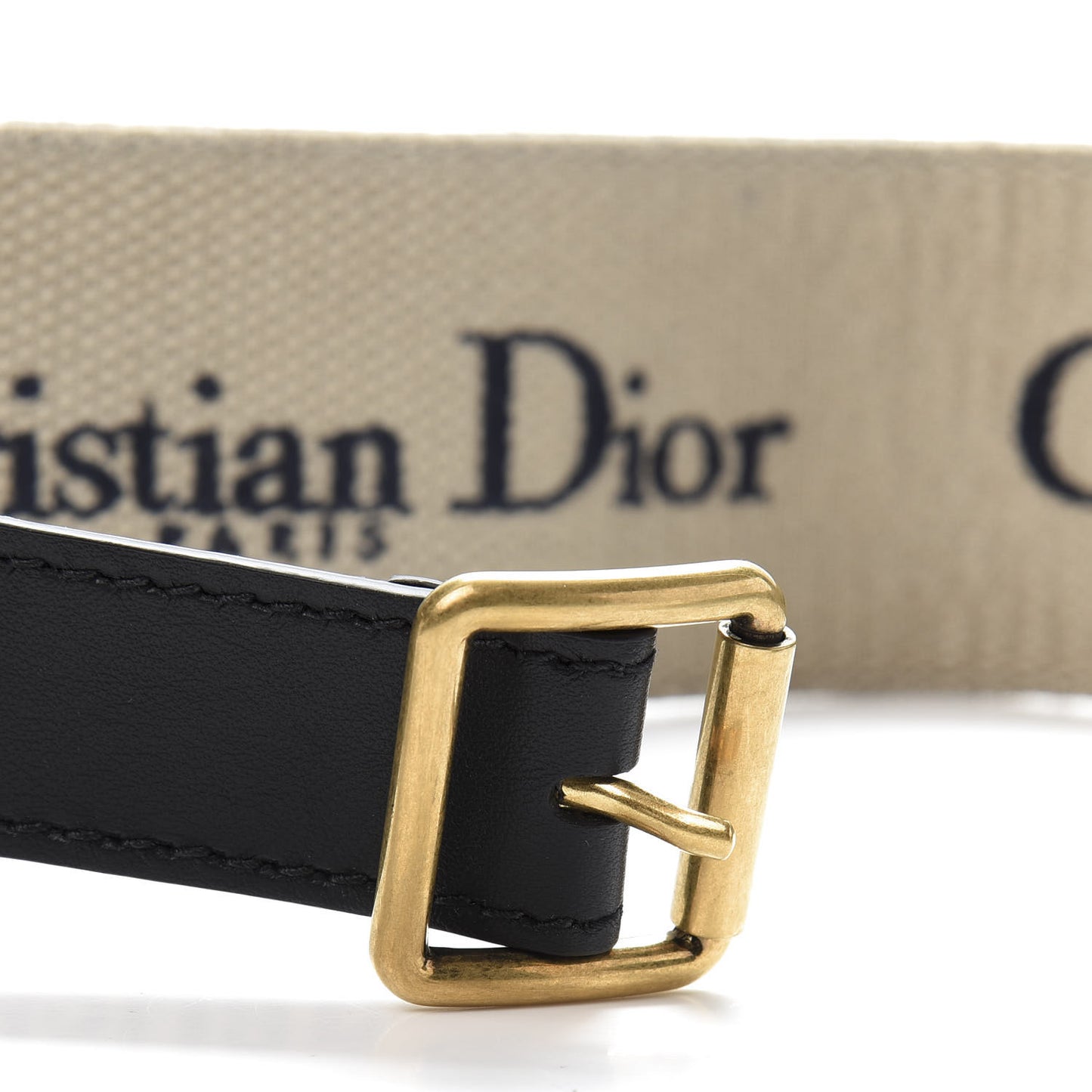 Canvas Embroidered Large Book Belt 80 32 Bleu