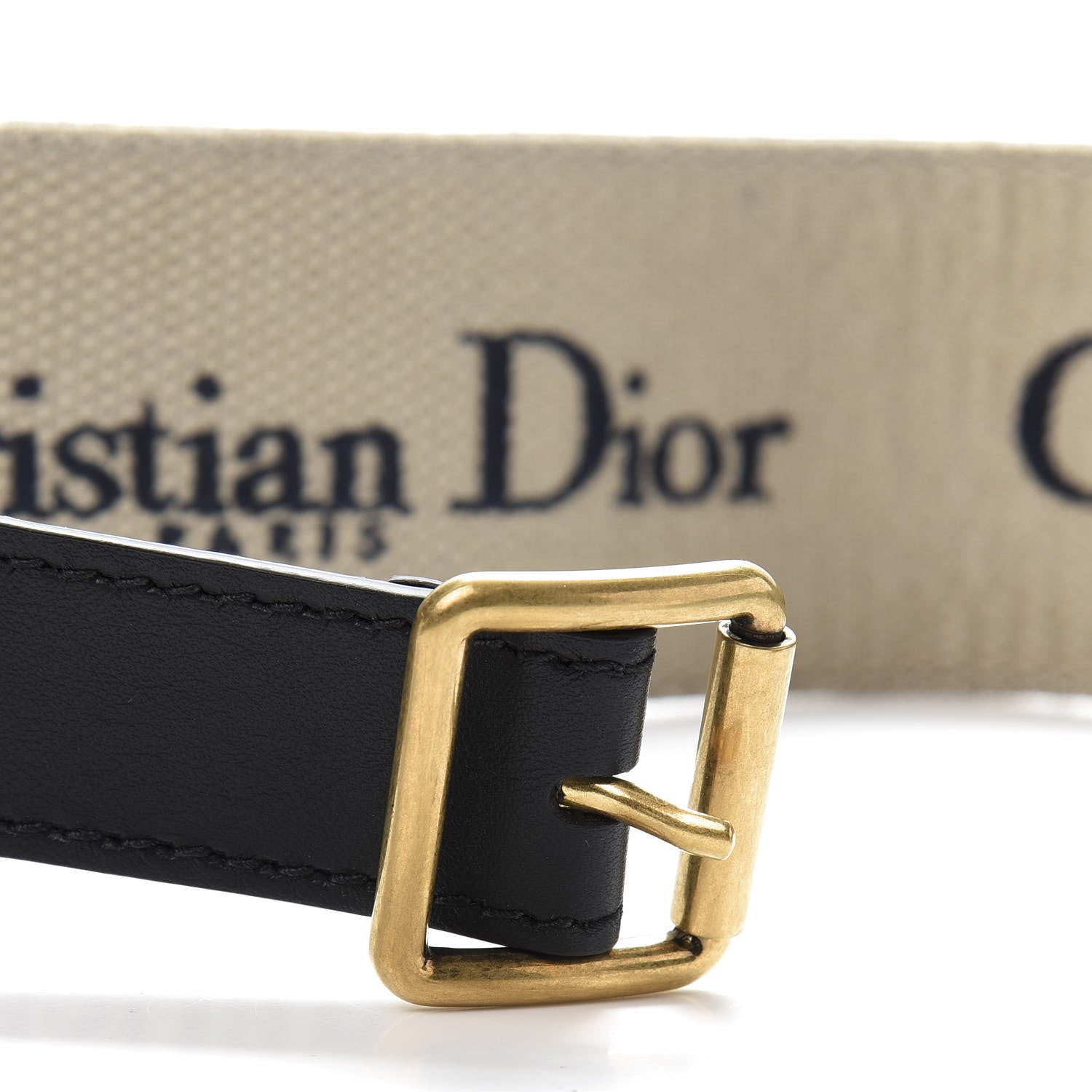 Christian Dior Canvas Embroidered Large Book Belt 80 32 Bleu 6 of 6