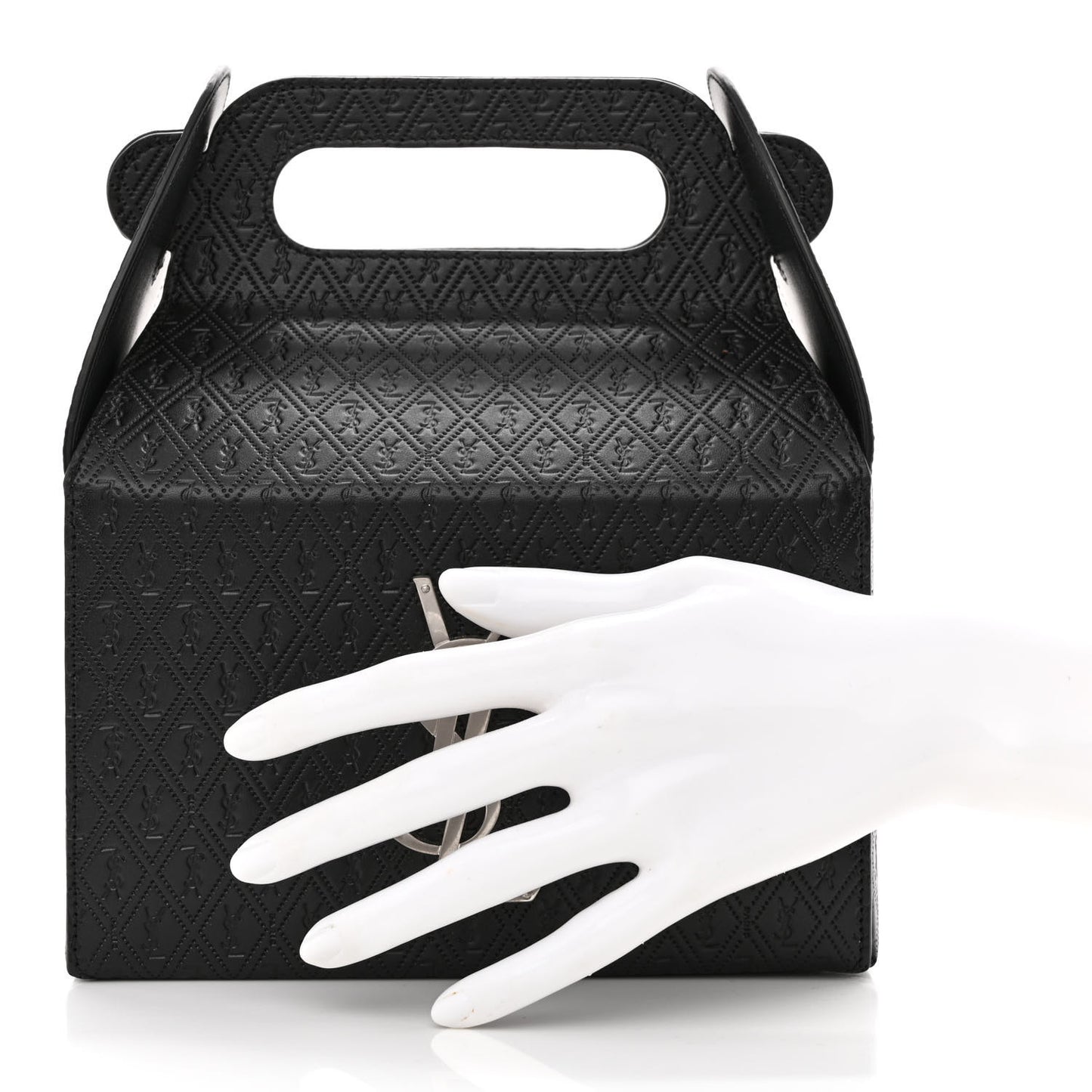 Calfskin Monogram Take Away Box Black