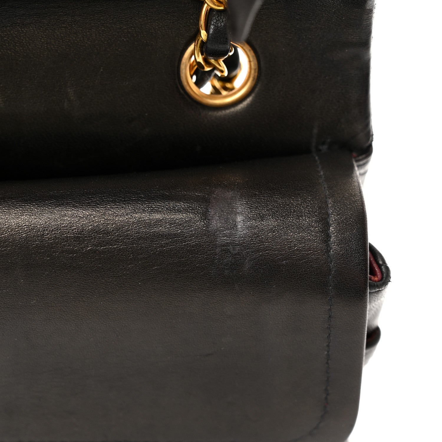 Chanel Lambskin Quilted Medium Double Flap Black 15 of 23