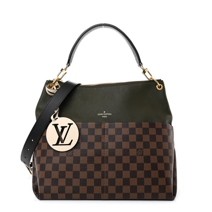 Louis Vuitton Damier Ebene Calfskin Maida Khaki 1 of 11