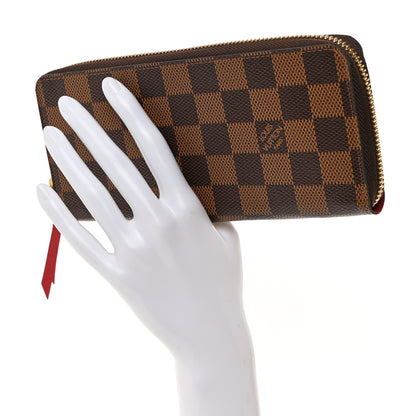 Louis Vuitton LOUIS VUITTON Damier Ebene Clemence Wallet Cherry 2 of 7
