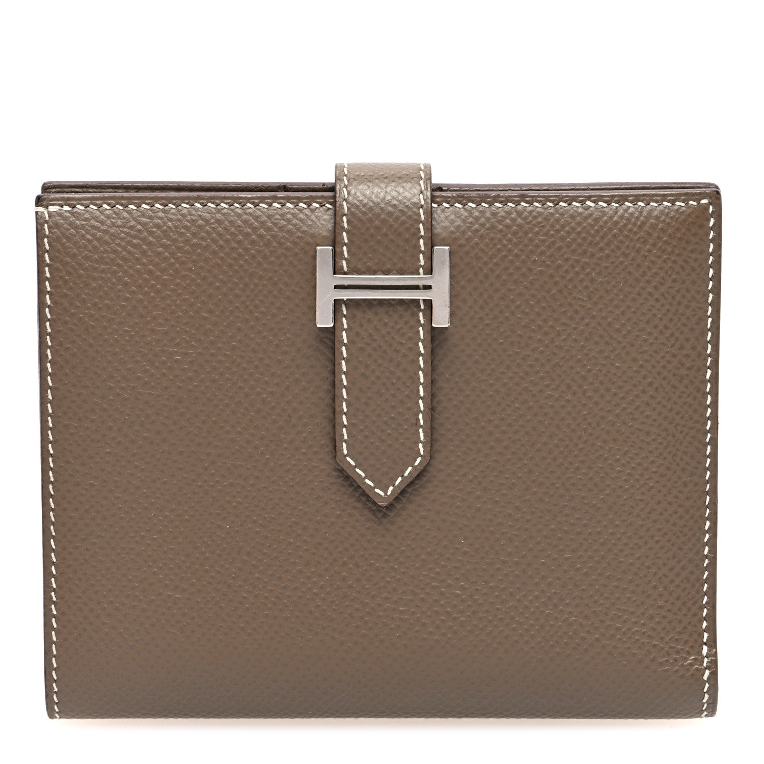 Hermes Epsom Bearn Compact Wallet Etoupe 1 of 8