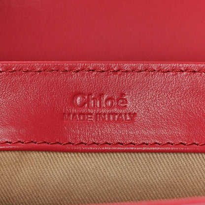 Chloe Shiny Calfskin Suede Mini C Double Carry Scarlet Pink 6 of 10