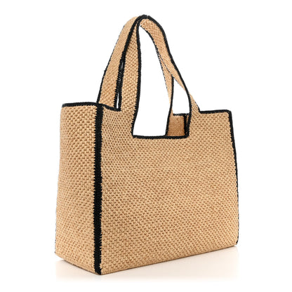 Loewe Raffia Large Paula's Ibiza Logo Tote Natural Tan 3 of 10