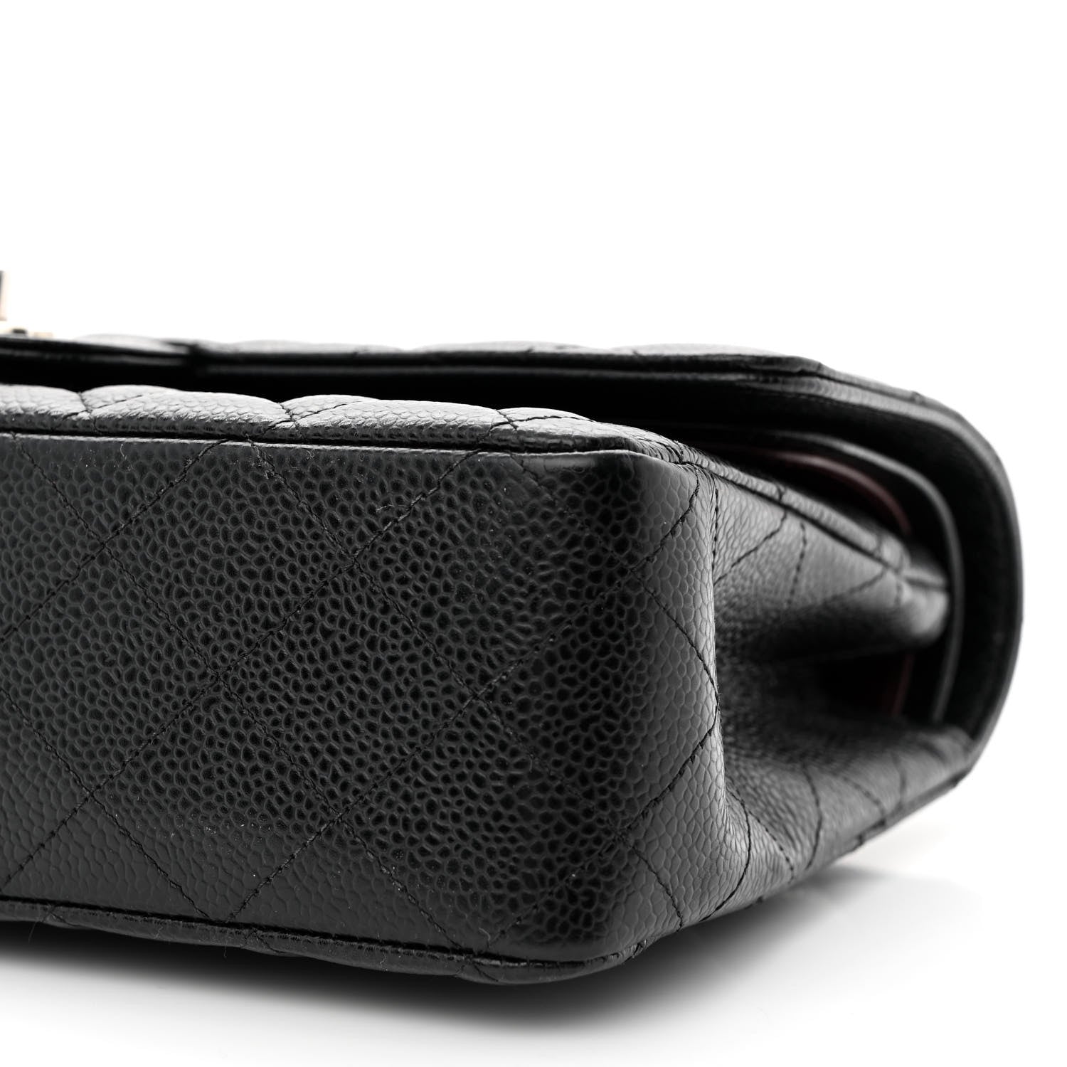 Chanel Caviar Quilted Medium Double Flap Black 10 of 11