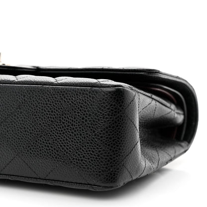 Chanel Caviar Quilted Medium Double Flap Black 10 of 11