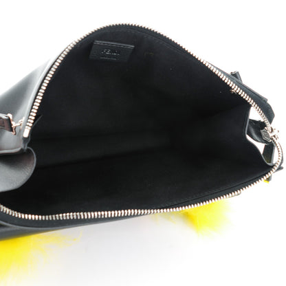 Fendi Vitello Dolce Fox Elaphe Ayers Hypnoteyes Min 2Jours Pouch Black Giallo Multicolor 5 of 7