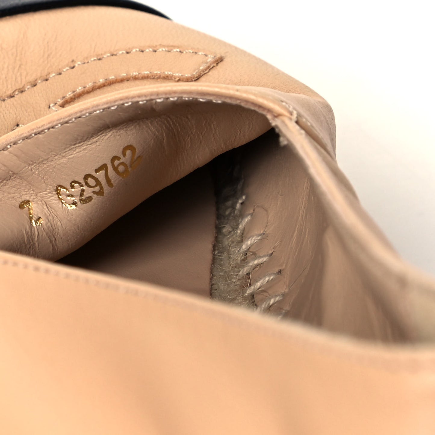 Lambskin CC Espadrilles 38 Beige Black