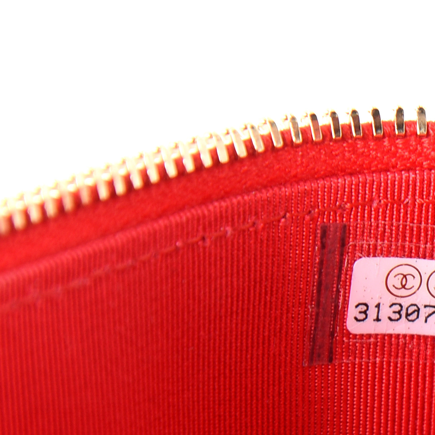 Chanel Lambskin Camellia Embossed Mini Vanity Case With Chain Red 9 of 10