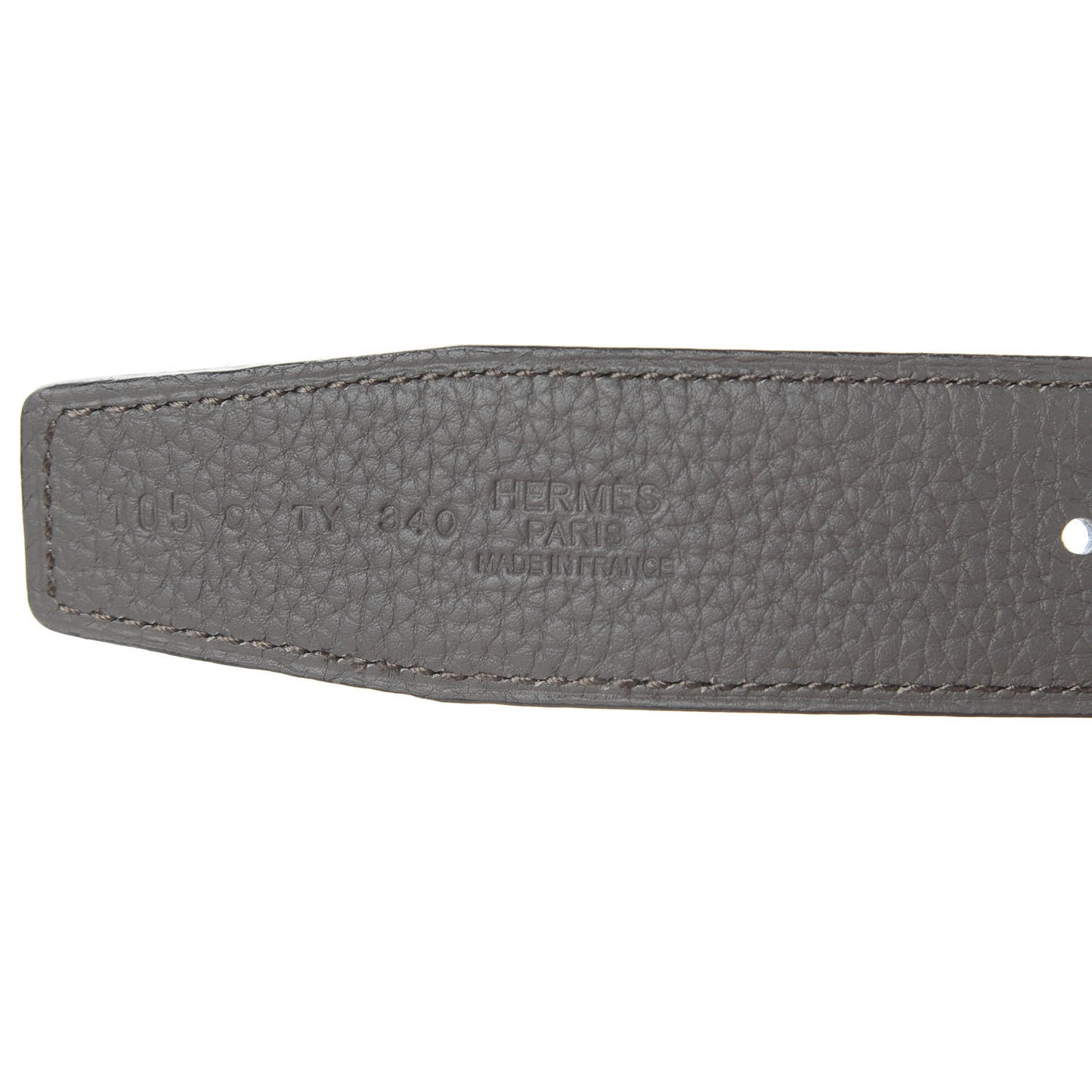 Box Togo 32mm Guilloche H Belt 105 Black Etain