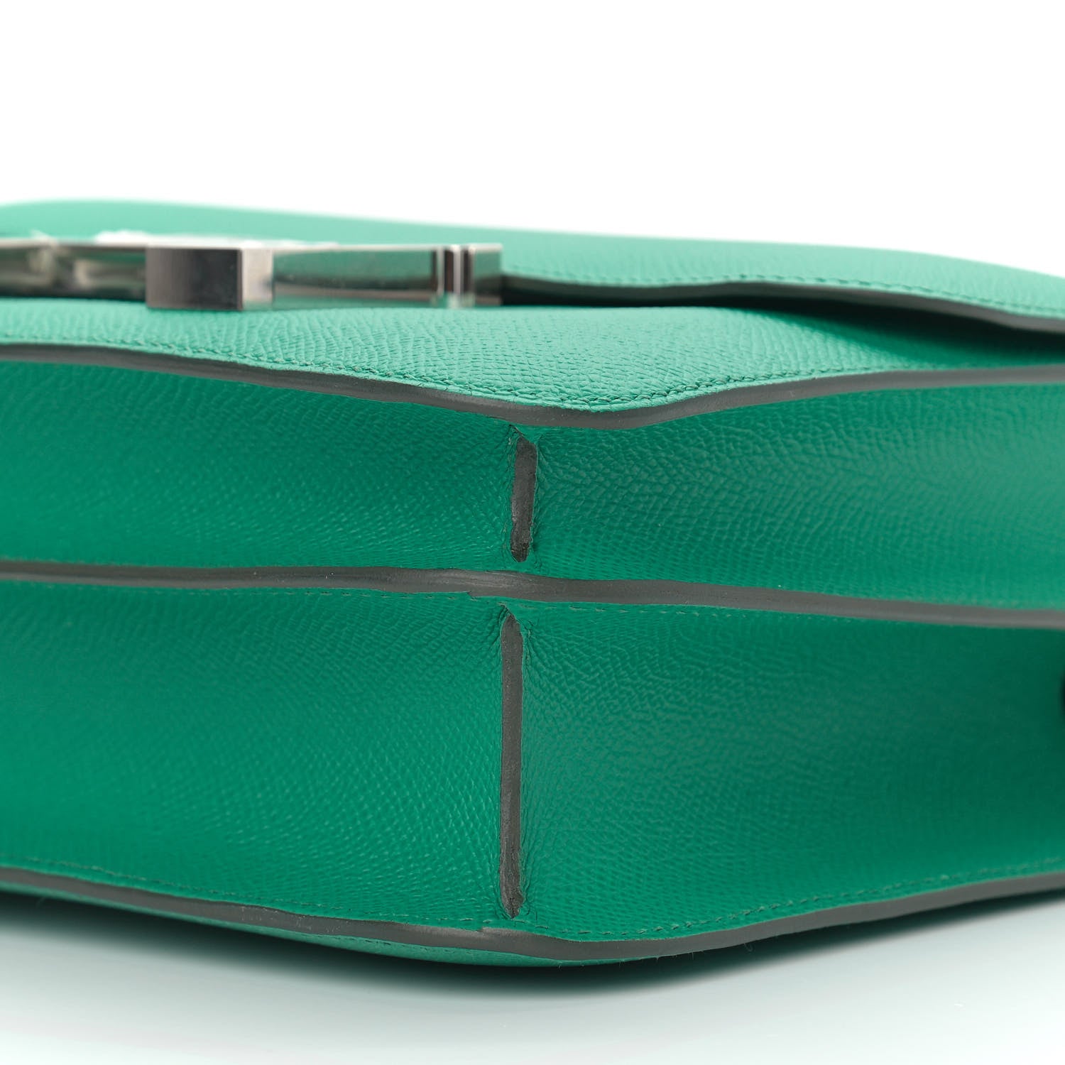 Hermes Epsom Enamel Constance 24 Vert Jade Bleu Brume 9 of 9