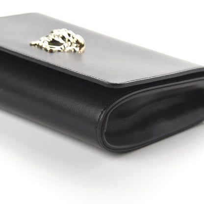 Versace Vitello Palazzo Medusa Evening Clutch Bag Black 7 of 9