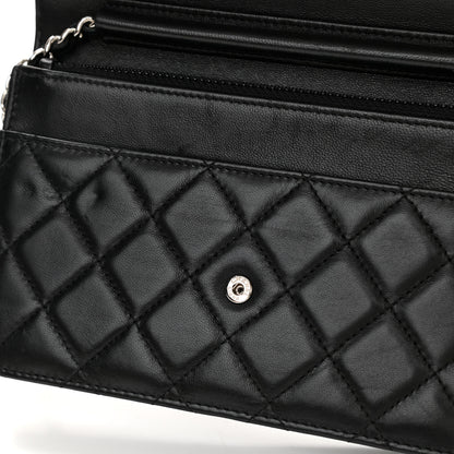 Chanel Lambskin Quilted Wallet On Chain WOC Black 13 of 14