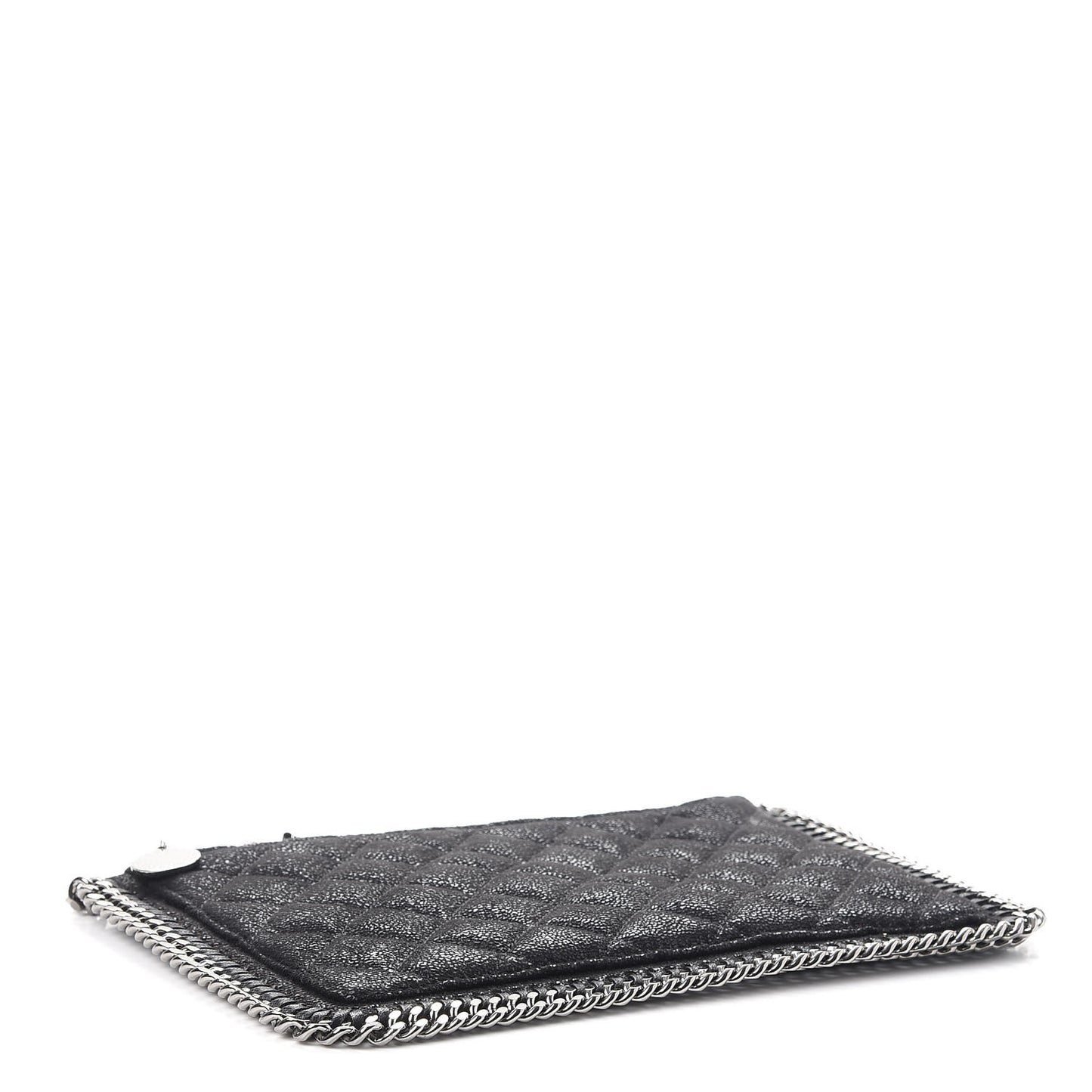Shaggy Deer Quilted Falabella Wristlet Black