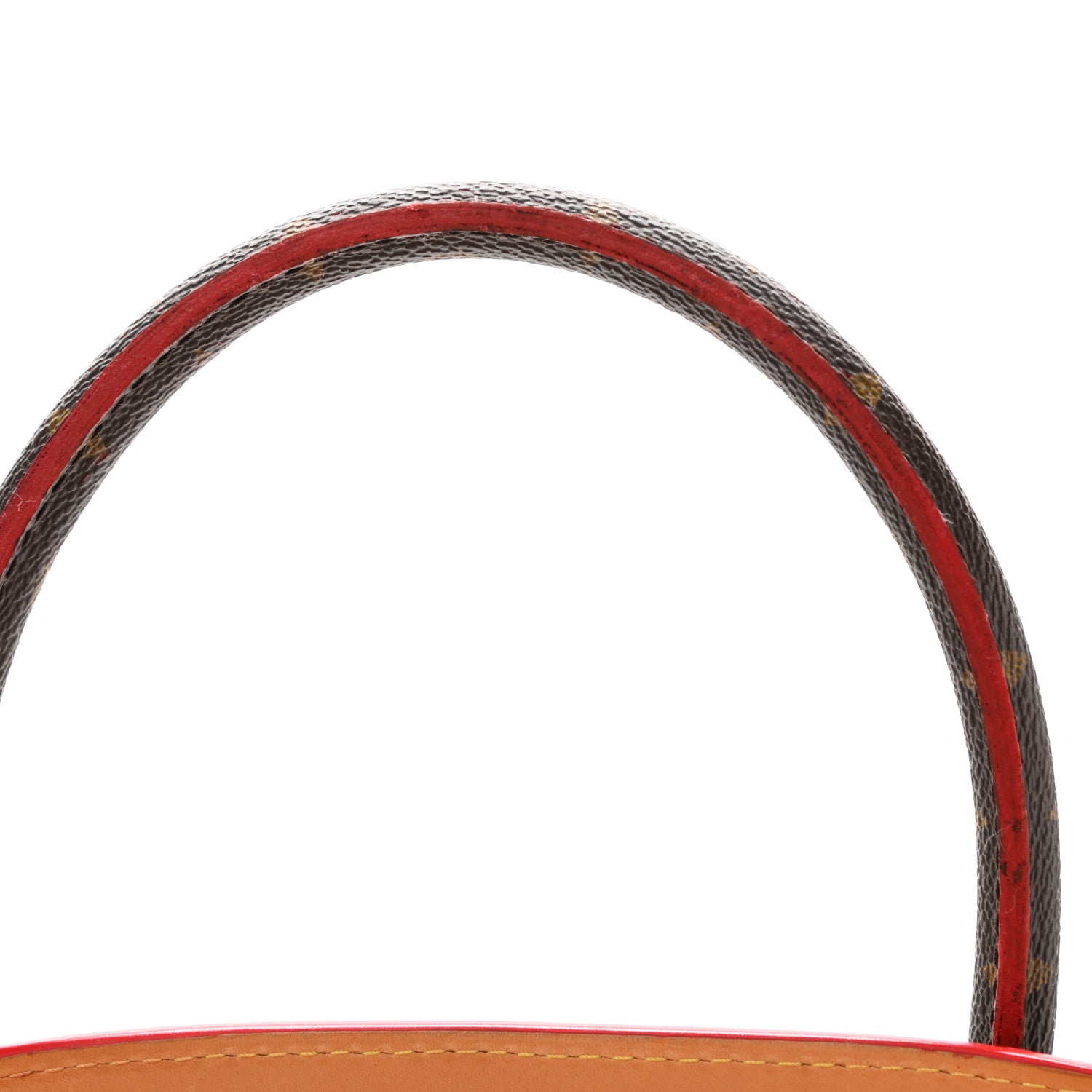 Louis Vuitton Monogram Calf Hair Spikes Iconoclasts Christian Louboutin Tote Red 13 of 15