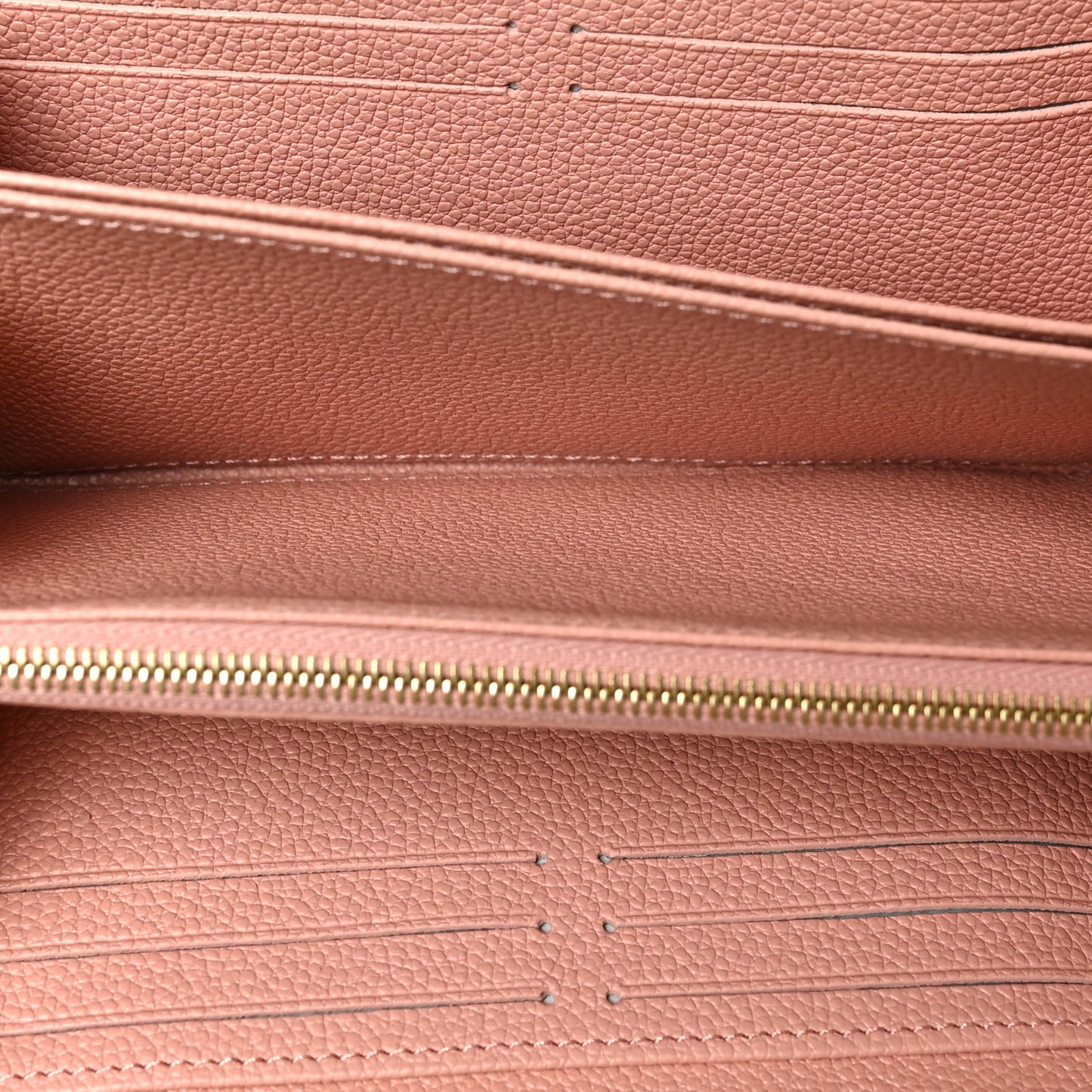 Empreinte Monogram Giant Zippy Wallet Rose Trianon Creme