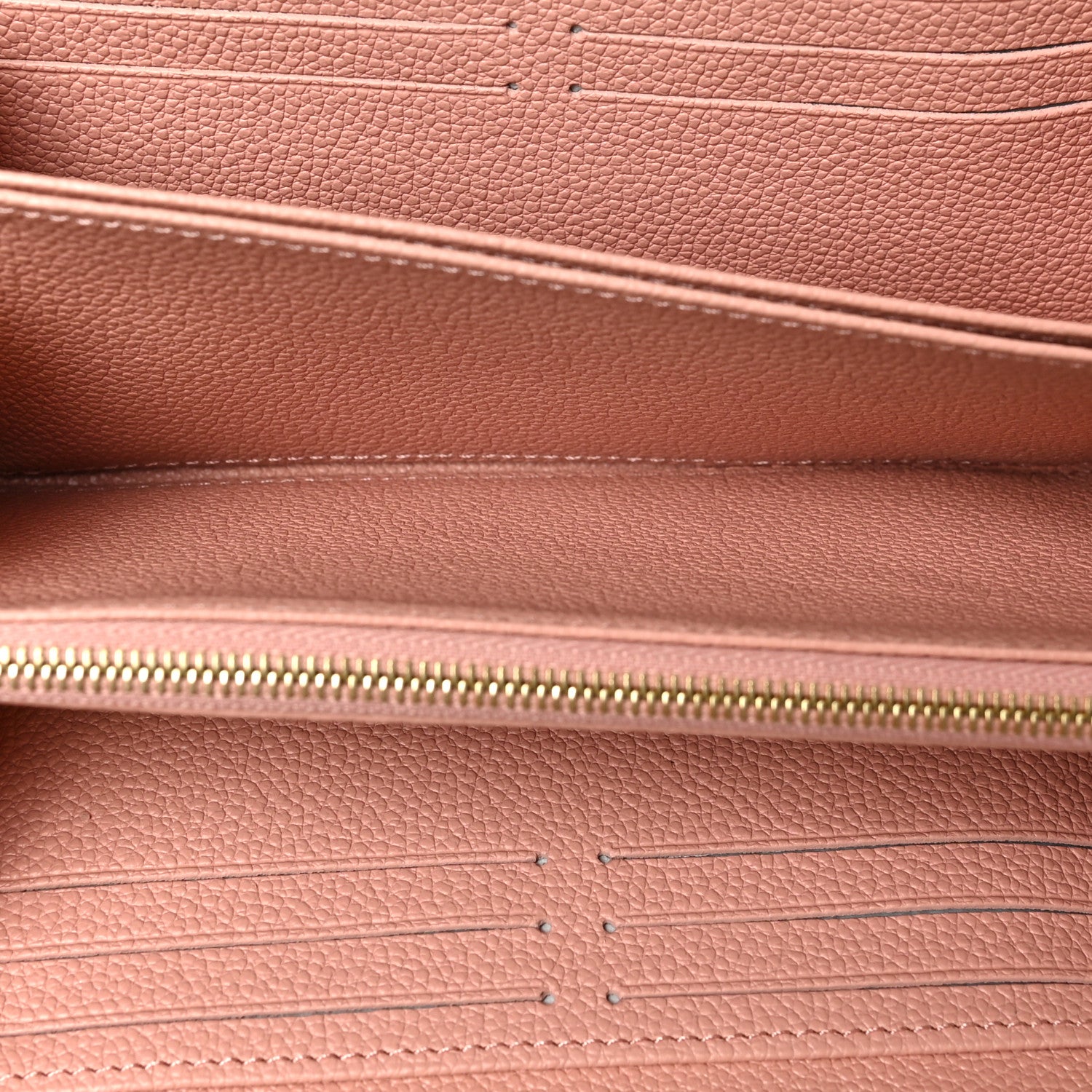 Louis Vuitton Empreinte Monogram Giant Zippy Wallet Rose Trianon Creme 5 of 6
