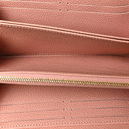 Louis Vuitton Empreinte Monogram Giant Zippy Wallet Rose Trianon Creme 5 of 6