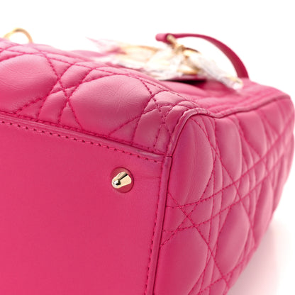 Christian Dior Lambskin Cannage Medium Lady Dior Fuchsia 11 of 11