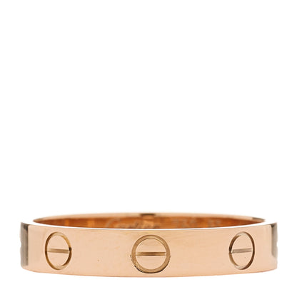 Cartier 18K Pink Gold 3.5mm LOVE Wedding Band Ring 55 7.25 1 of 4