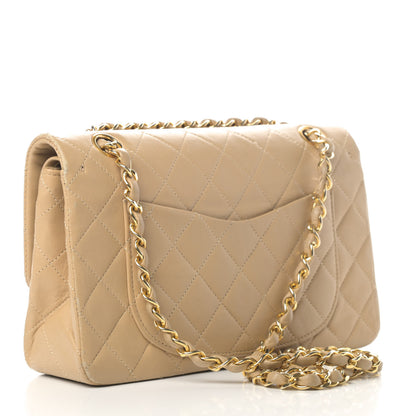 Chanel Lambskin Quilted Small Double Flap Beige 2 of 6